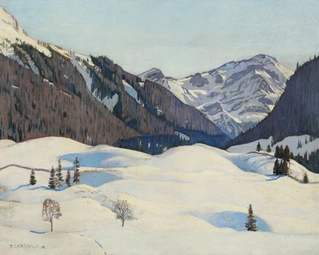 Berglandschaft im Winter, 1908