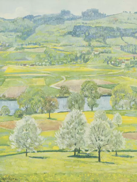 Emil CARDINAUX (1877-1936), 'Vallée fluviale', aquarelle — DognyAuction