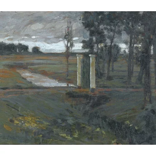 Emil Cardinaux — Herbstliche Landschaft mit Tor.
