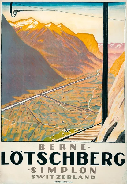 Emil Cardinaux — Lötschberg Berne-Simplon, Switzerland, 1921