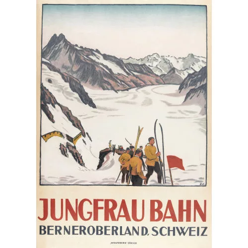 Emil Cardinaux — "Jungfraubahn Berneroberland, Schweiz".