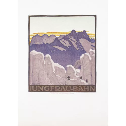 Emil Cardinaux — "Jungfrau-Bahn / Bei der Station Eismeer".