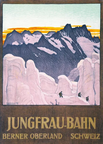 Emil Cardinaux — Jungfrau-Bahn - Berner Oberland, 1910
