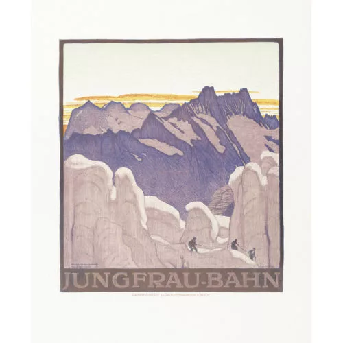 Emil Cardinaux — "Jungfrau Bahn / Bei der Station Eismeer".