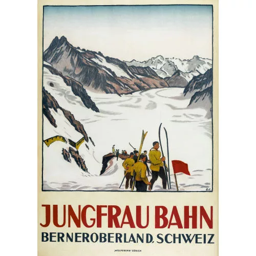 Emil Cardinaux — "Jungfraubahn Berneroberland, Schweiz".