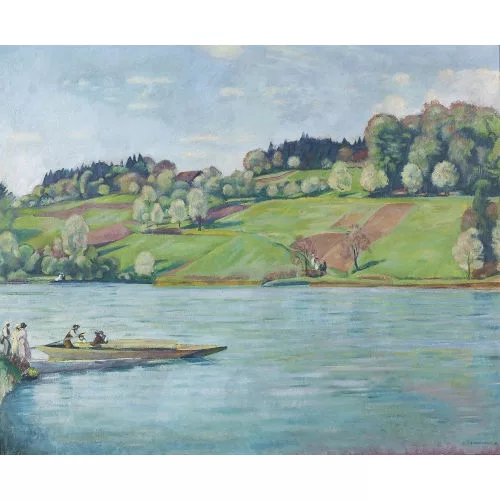 Emil Cardinaux — "Fähre bei Muri".