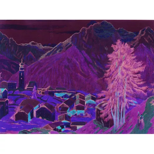 Emil Cardinaux — Das Dorf Ftan.