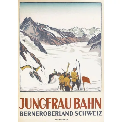 Emil Cardinaux — "Jungfrau Bahn, Berner Oberland".