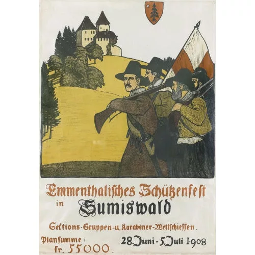 Emil Cardinaux — "Emmentalisches Schützenfest in Sumiswald 1908".