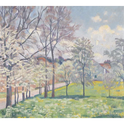 Emil Cardinaux — Ansicht von Muri bei Bern im Sommer.