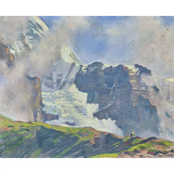 Emil Cardinaux — Der Eigergletscher von der Kleinen Scheidegg aus.