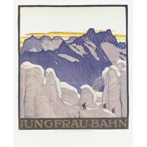 Emil Cardinaux — "Jungfrau-Bahn / Bei der Station Eismeer...".