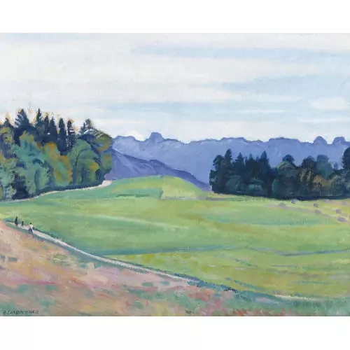 Expressive Landschaft mit Stockhornkette