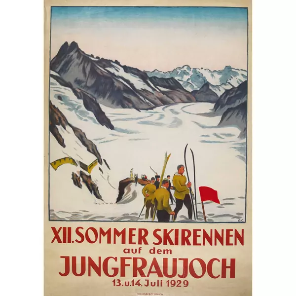 "Jungfraujoch XII. Sommer Skirennen 1929"
