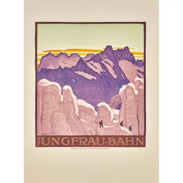 "Jungfrau-Bahn bei Station Eismeer"