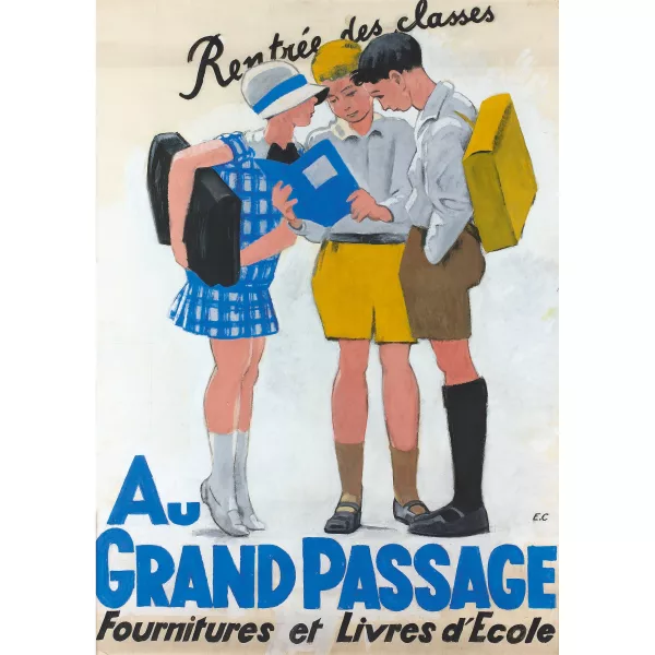 Emil Cardinaux — "Au Grand Passage, Fournitures et Livres d′Ecole".