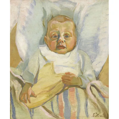Emil Frei — Kleinkind im Bett.