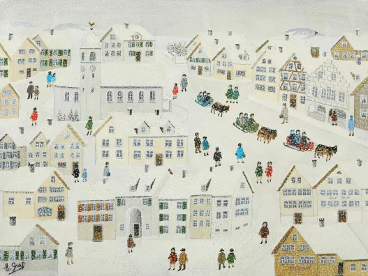 Emil Graf — Verschneite Dorflandschaft