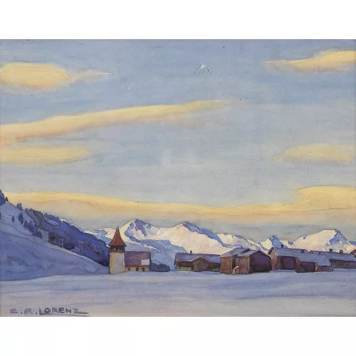 Emil Lorenz — "Letztes Leuchten, Sertig".
