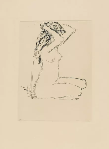 Emil Nolde — Kniendes Mädchen