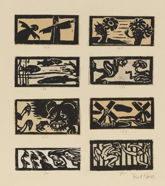 Emil Nolde — Acht Vignetten Buchschmuck