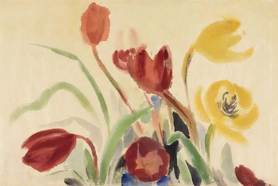 Emil Nolde — Rote und gelbe Tulpen