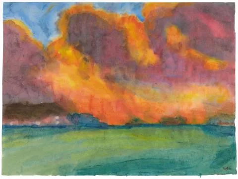 Emil Nolde — Abend über Nordfriesland