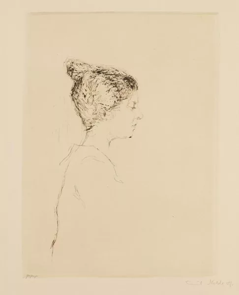 Emil Nolde — Frauenprofil (Ada Nolde)