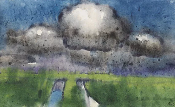 Emil Nolde — Sommerwolken über der Marsch