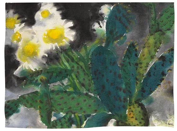 Emil Nolde — Kakteen und Chrysanthemen