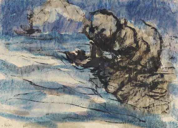 Emil Nolde — Dampfer im Hamburger Hafen
