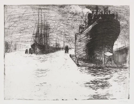 Emil Nolde — Hamburg, Reiherstiegdock