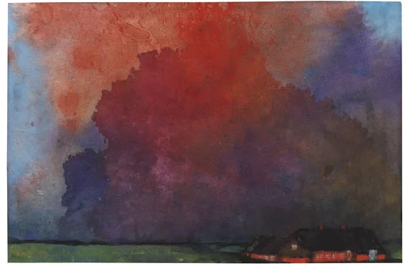 Emil Nolde — Bauernhof unter Gewitterwolken