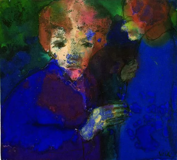 Emil Nolde — Rothaarige Frau und Mann