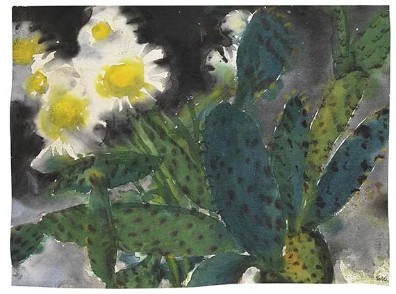 Emil Nolde — Kakteen und Chrysanthemen