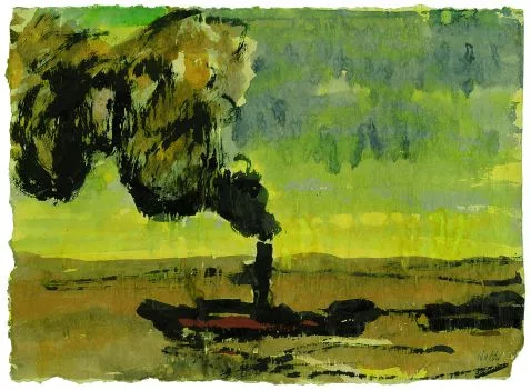 Emil Nolde — Rauchender Schlepper