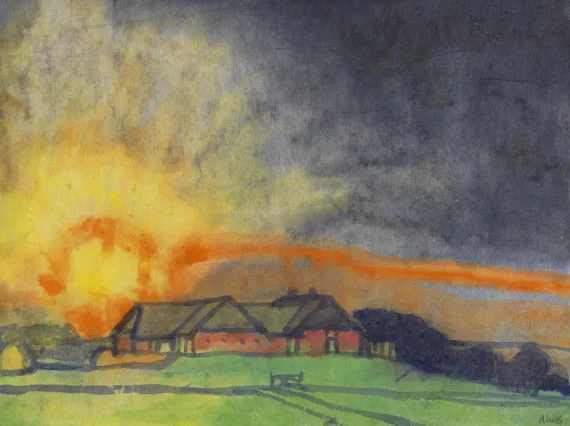 Emil Nolde — Sonnenaufgang über Hof Seebüll