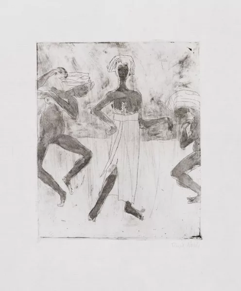 Emil Nolde — Junger Fürst und Tänzerinnen