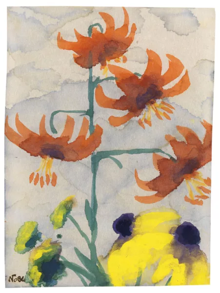 Emil Nolde — Türkenbundlilien und Rudbeckien