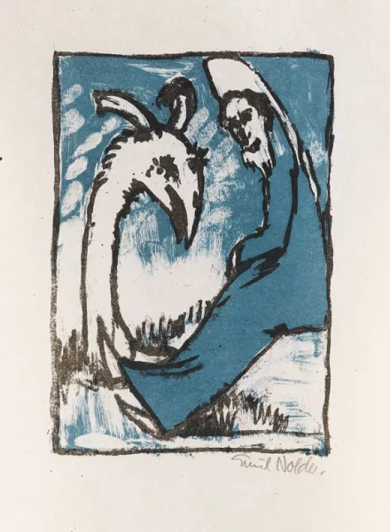Emil Nolde — Eremit und Vogel