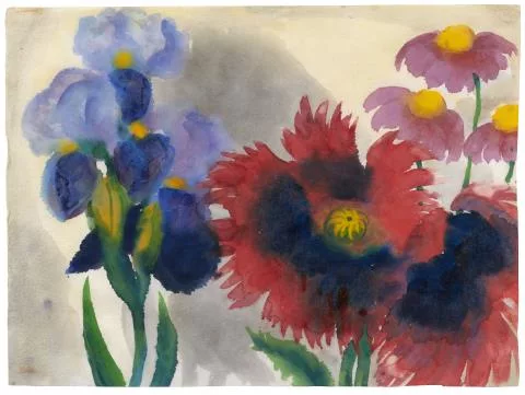 Emil Nolde — Iris und Astern