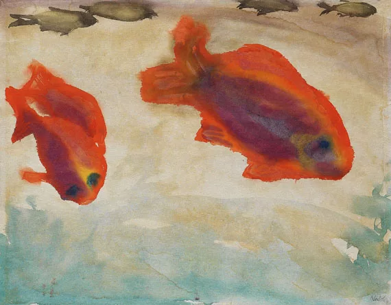 Emil Nolde — Zwei rote Fische