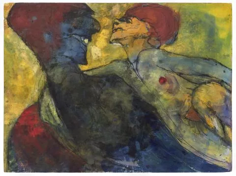Emil Nolde — Groteskes Liebespaar