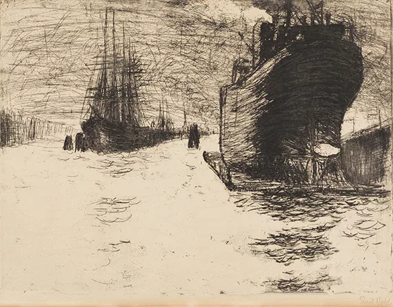 Emil Nolde — Hamburg, Reiherstiegdock