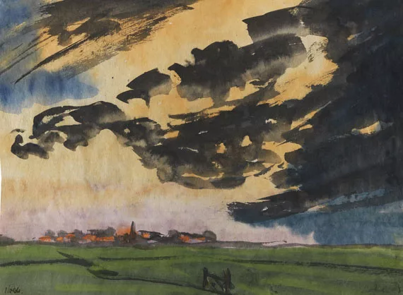 Emil Nolde — Marschlandschaft bei Utenwarf