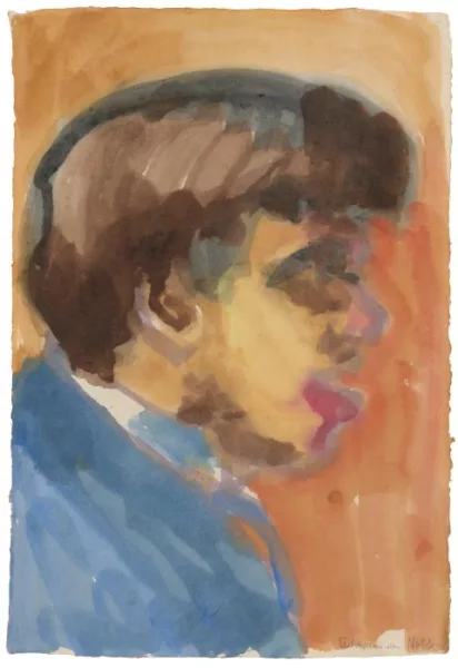 Emil Nolde — Portrait des Musikers Erdmann