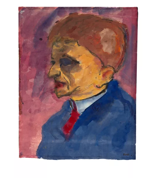 Emil Nolde — Porträt von Max Sauerlandt