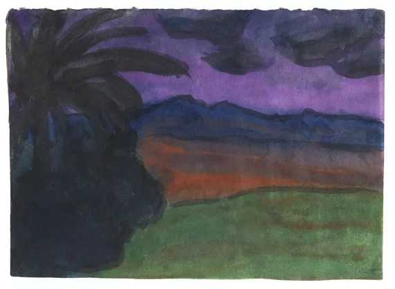 Emil Nolde — Südliche Abendlandschaft