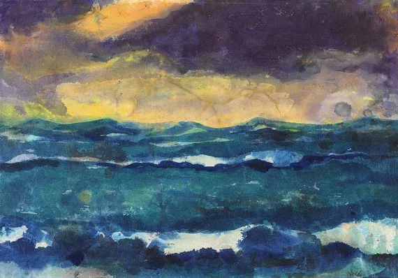 Emil Nolde — Meer (mit Abendhimmel)
