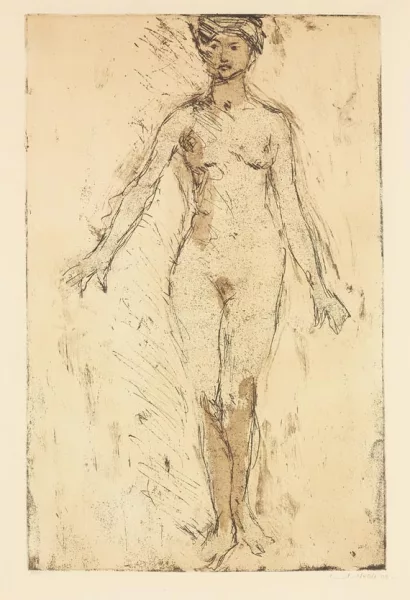 Emil Nolde — Akt in Vorderansicht